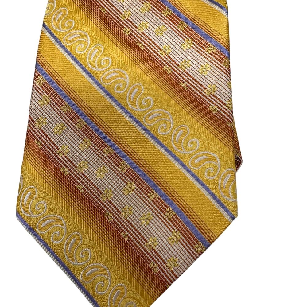 Ted Baker Silk Ties LOT 4 Geo Mid Mod Stripe Dot Paisley Classic Old Money Suit - Picture 4 of 6